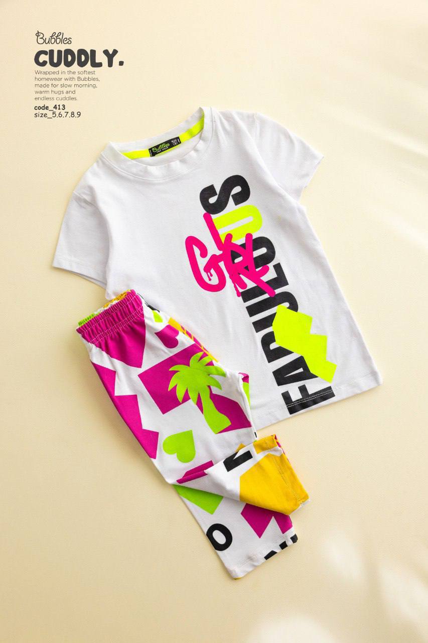kiddieglow pyjama - Bubbles Kids WearAll