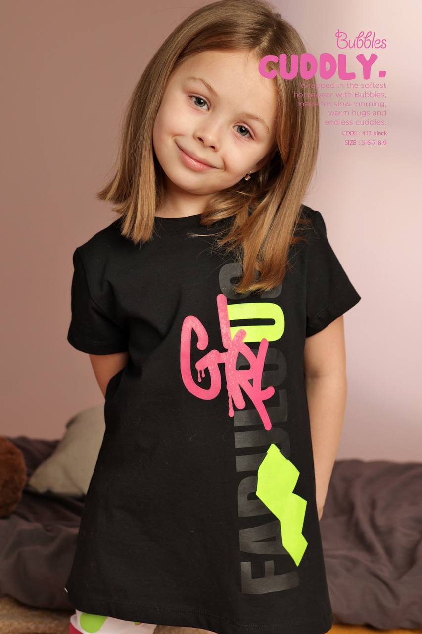 kiddieglow pyjama - Bubbles Kids WearAll