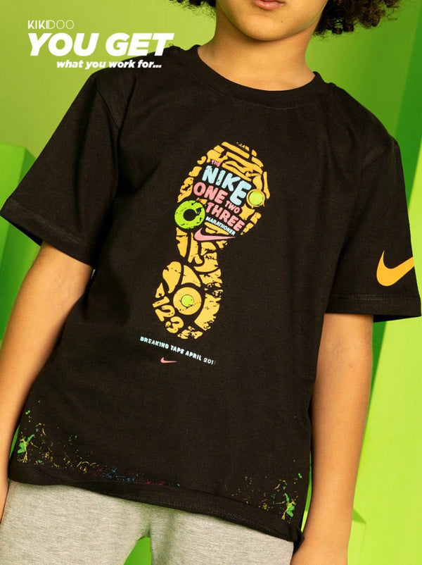 Paint Pop Tee & Solid Knit Shorts Se - Bubbles Kids WearAll