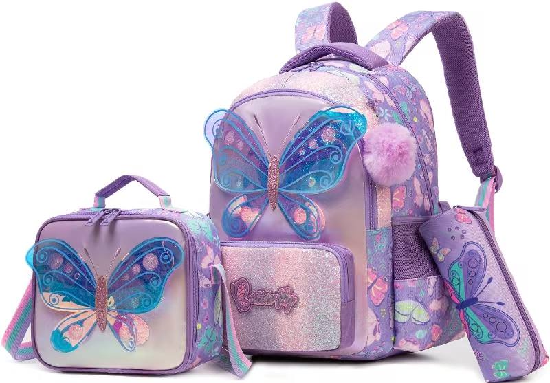Butterfly 3PCS School Bag