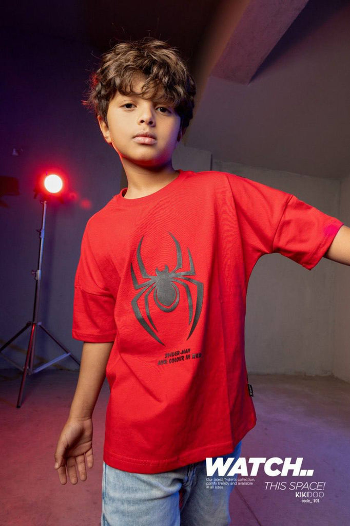 spider red t-shirt