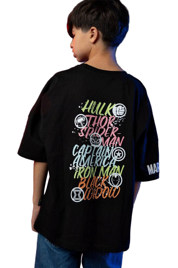 marvel t-shirt black
