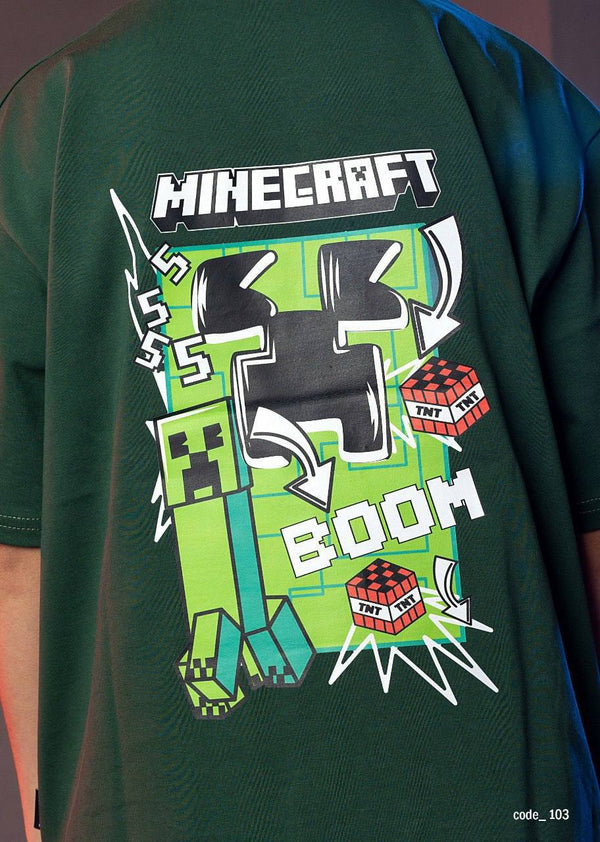 minecraft t-shirt -green