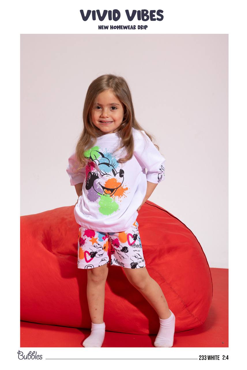 minnie mouse pyjama-white