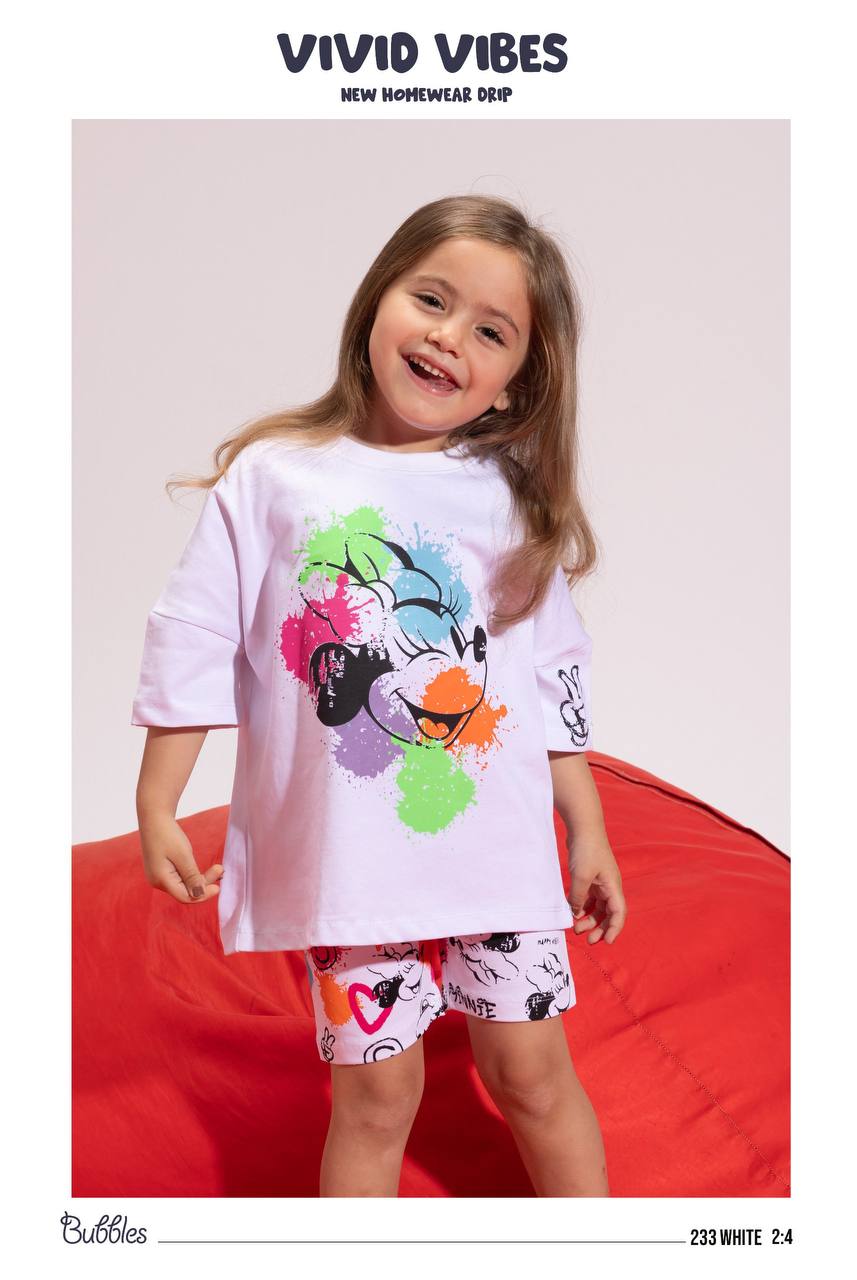 minnie mouse pyjama-white