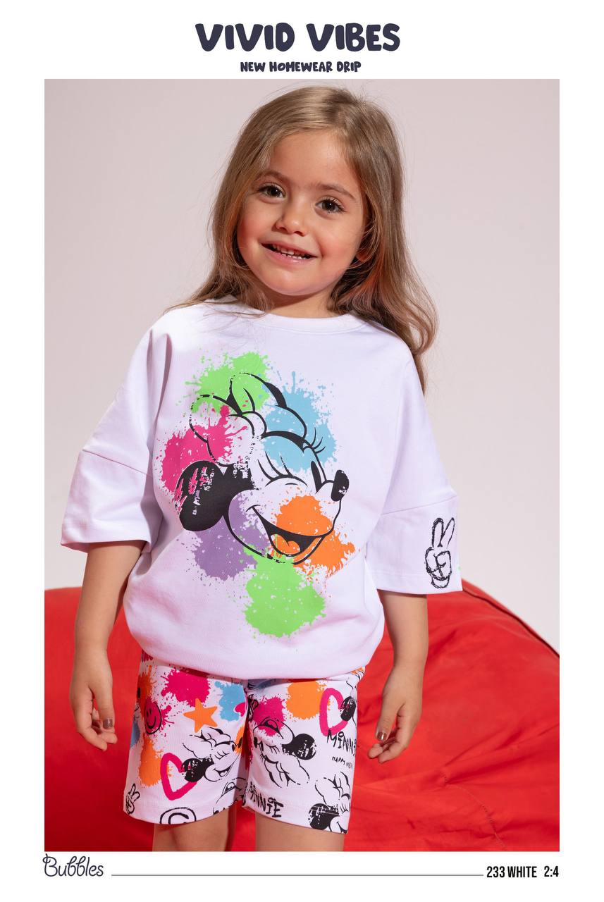 minnie mouse pyjama-white
