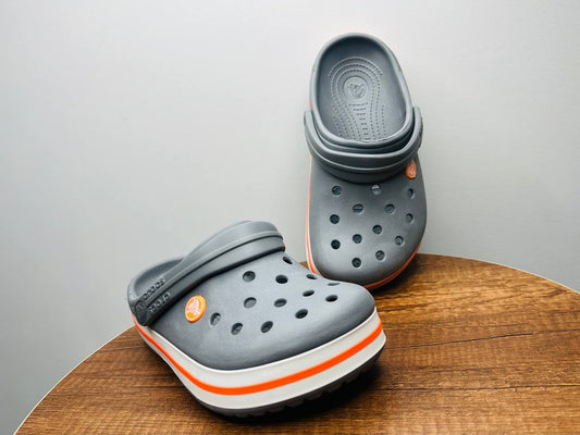 crocs gray-orange
