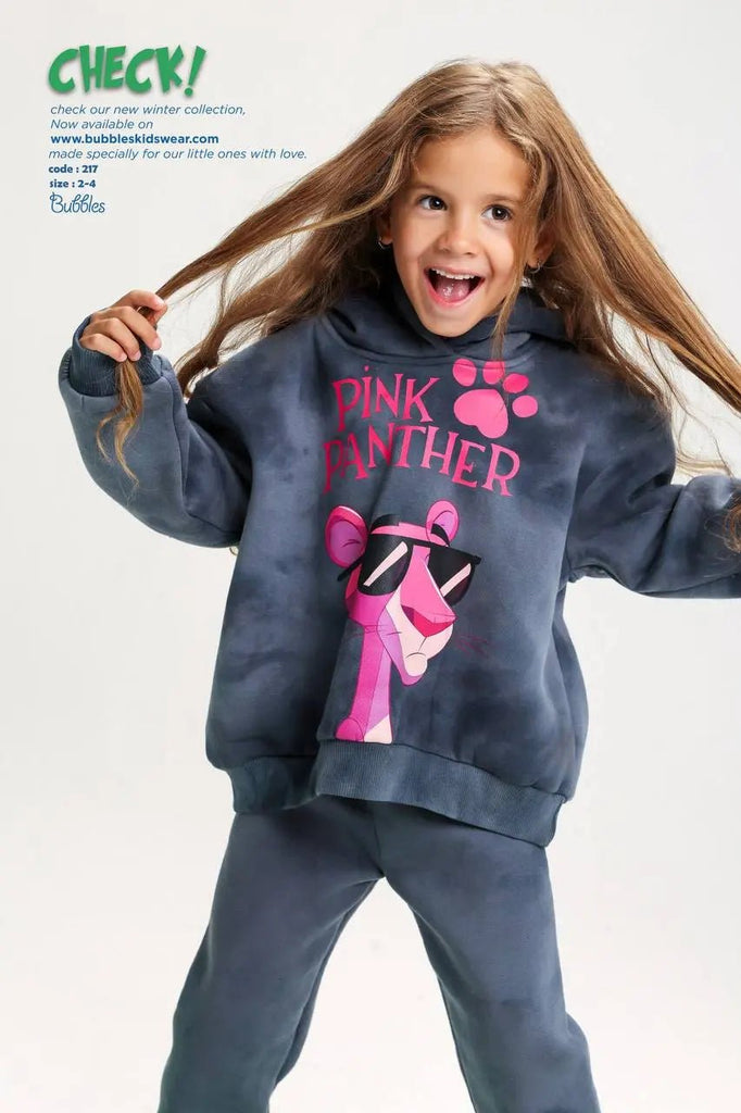 Pink Panther Pyjama - Bubbles Kids WearWinter Pyjama