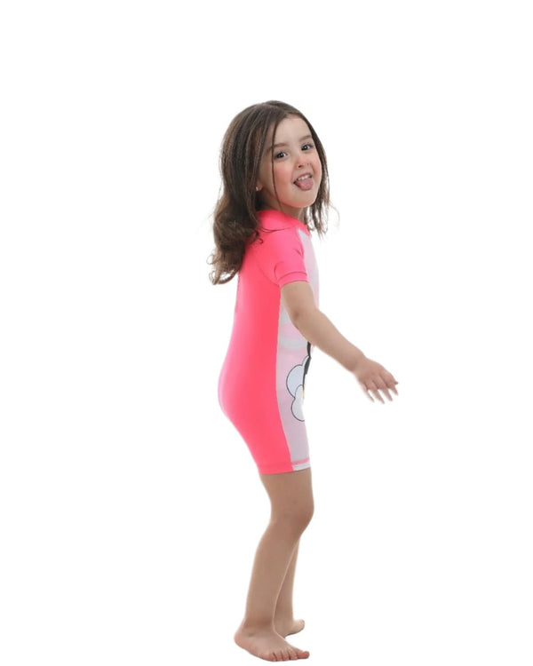 Pink Penguin Swimsuit - Bubbles Kids WearSwimsuit