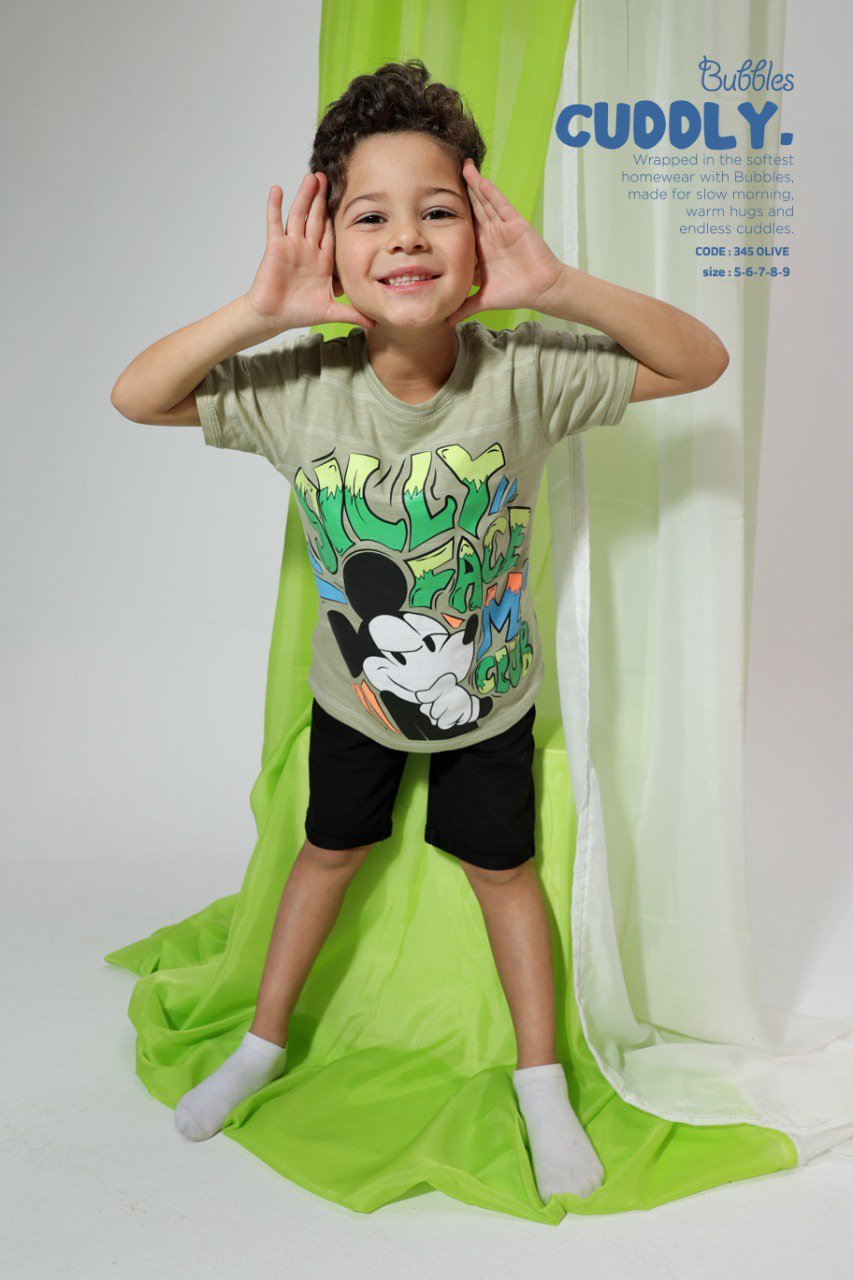 silly face pyjama - Bubbles Kids WearAll
