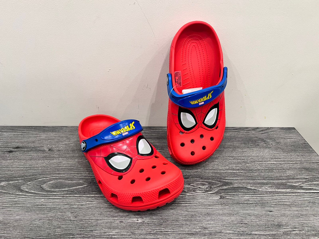 spiderman crocs - red - Bubbles Kids WearAll