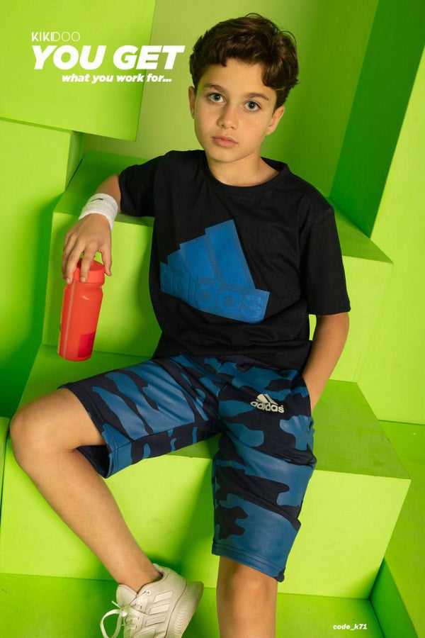 Stealth Blue Combo - Bubbles Kids WearAll