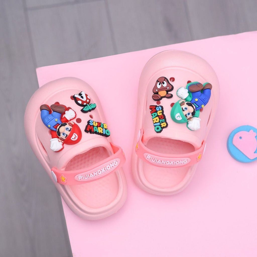 super mario crocs - pink - Bubbles Kids WearAll