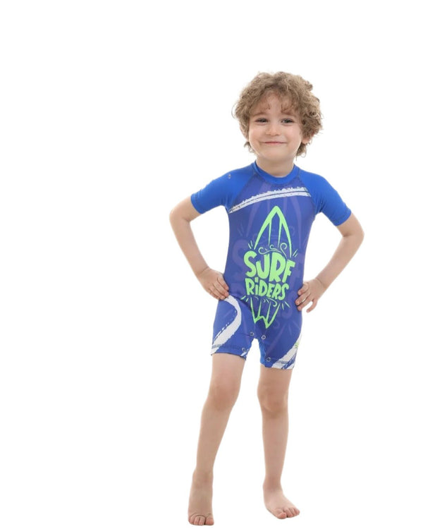 Surf Riders Swimsuit – Blue Edition - Bubbles Kids WearSwimsuit