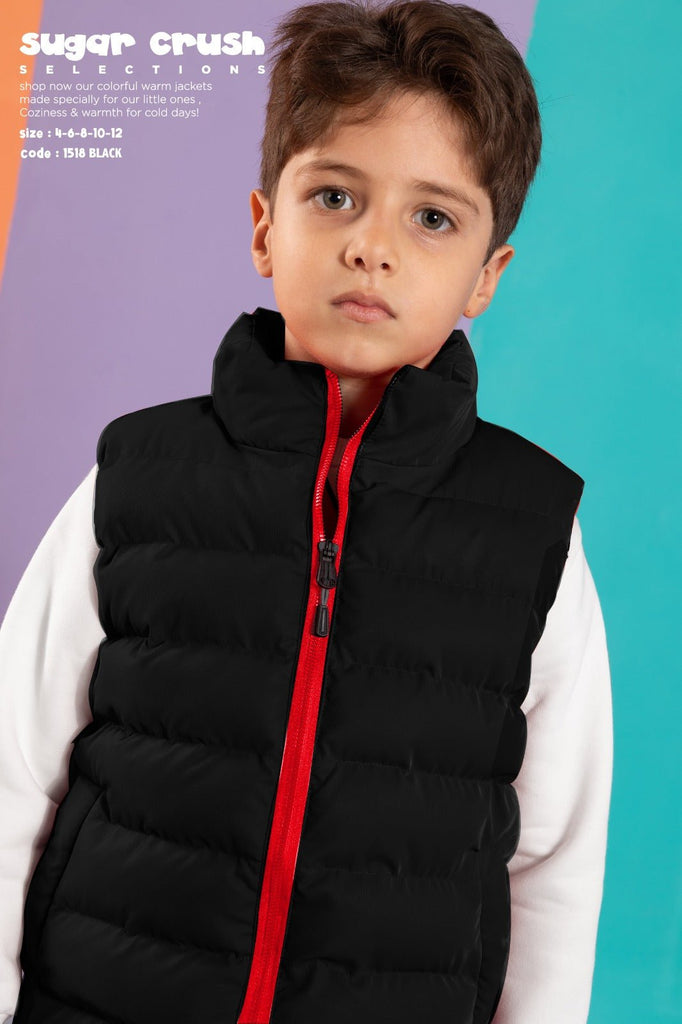 Vist Black Jacket - فيست أسود جاكيت - Bubbles Kids WearJackets