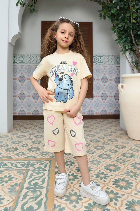 heart pyjama-yellow