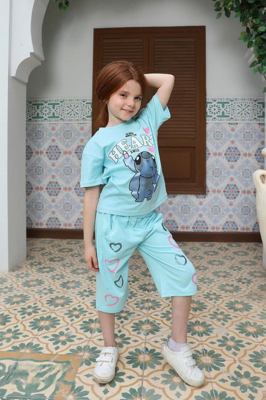 heart pyjama-baby blue